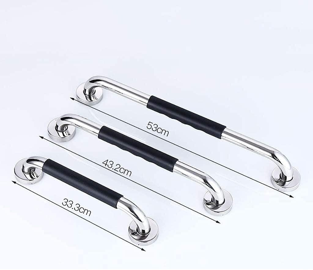 WSYTY Shower Grab Bar Bathroom Handrail Non-Slip Grab Rail,Vertical, Horizontal or Diagonal mounting Rails White and Yellow,Rail for Bathroom Safety, Shower,Bath, Toilet 3 Sizes (Size : 33cm)