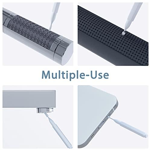 Lumkew Lumkew Shower Head Cleaning Brush for Small Hole,Multifunctional Shower Head Cleaner Tool Anti-Clogging Nozzle with Storage Boxes, Showerhead Cleaning Brushes Picks for Household Bathroom, White