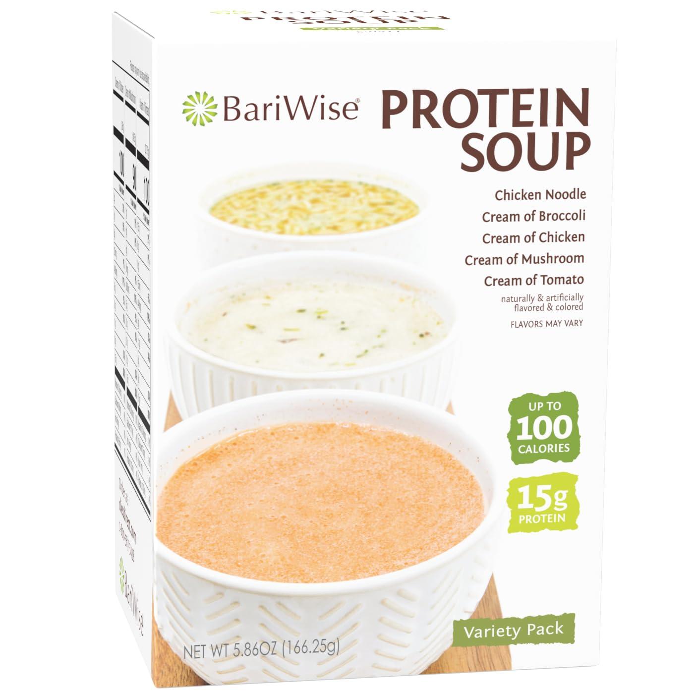 BariWise BariWise Protein Soup Mix, Variety Pack, 15g Protein, Low Carb (7ct)