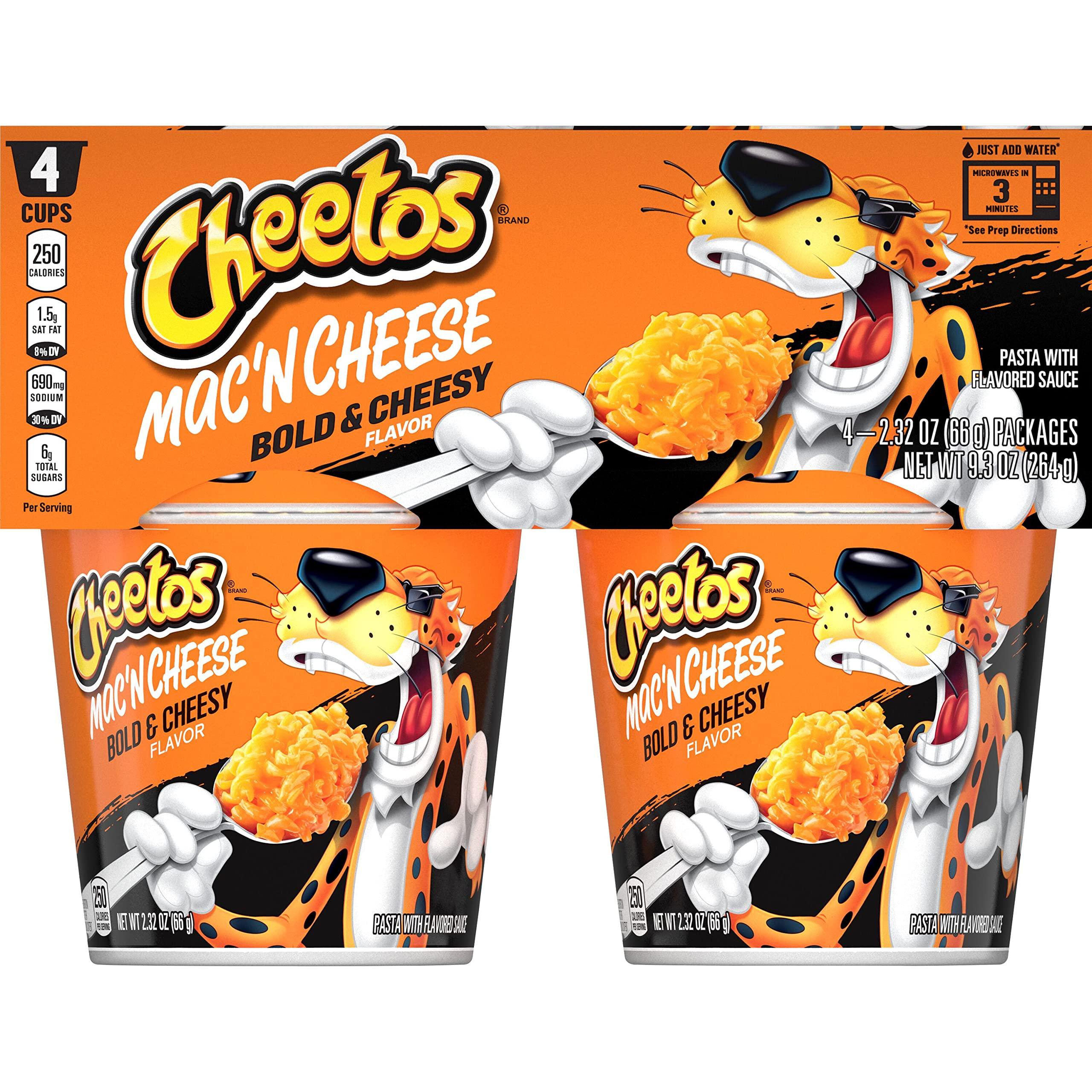 Cheetos Mac N Cheetos Bold & Cheesy, 2.32oz Cups (4 Pack)