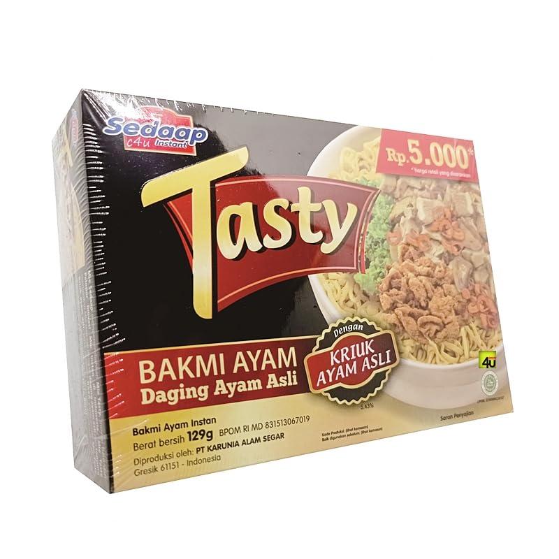 Mie Sedaap Mie Sedaap Tasty Mie Instan Chicken Noodle Bakmi Ayam, 129 gr (Pack of 3)