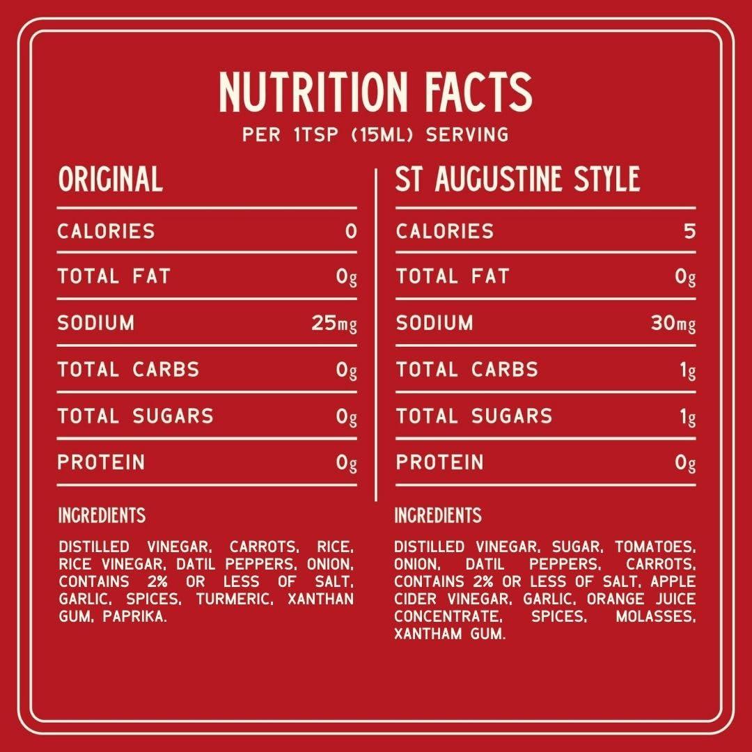 Zab\'s Zab\'s Hot Sauce 2-Pack Bundle | Made with Signature Slow Burn Datil Peppers | Original and St. Augustine Style 6oz. Bundle | Christmas & Holiday Stocking Stuffer, Gift for All Hot Sauce & Food Lovers