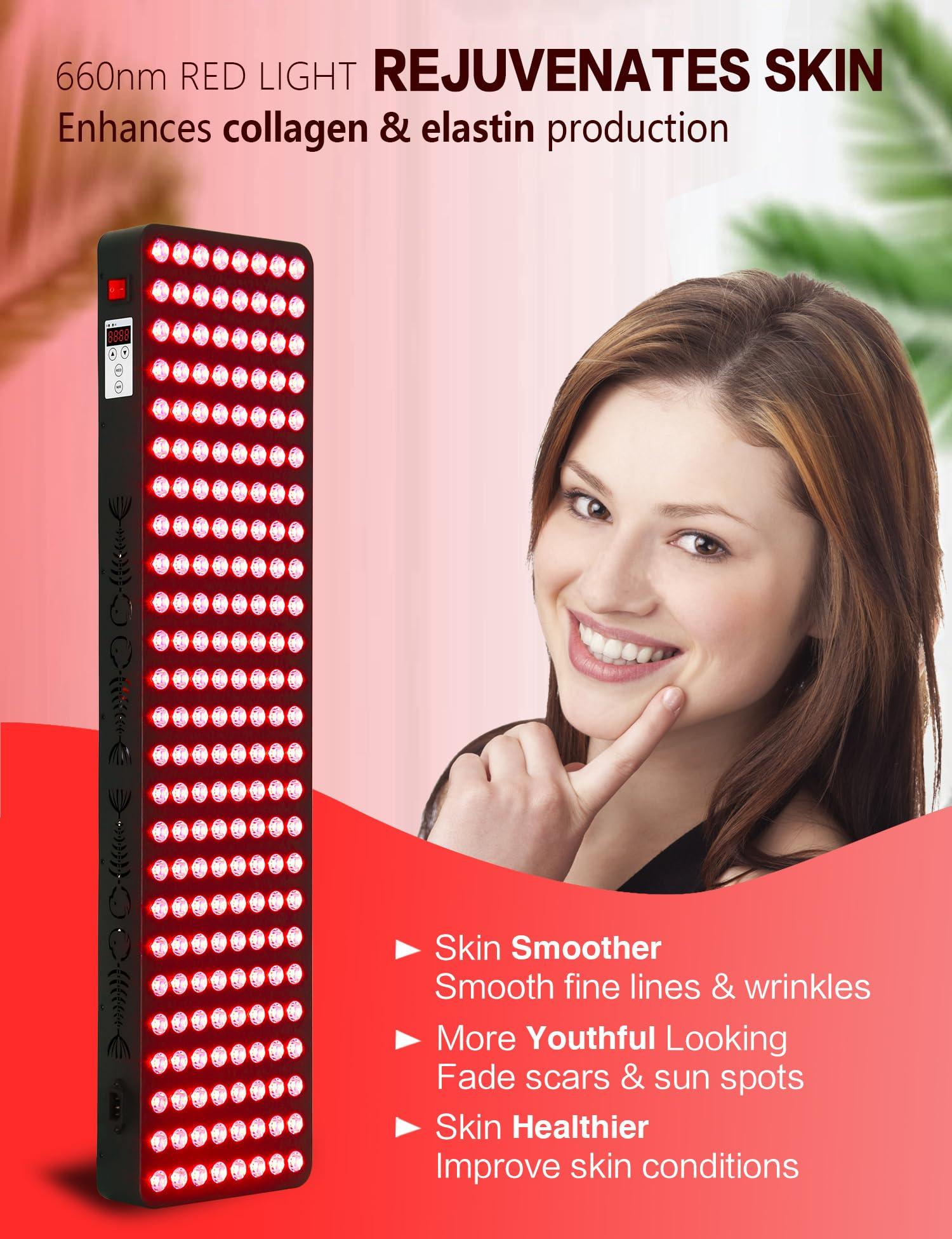 supersred supersred Red Light Therapy Full Body, Dual Chip Clinical Grade LED Therapy Panel with 200 LEDs 660nm 850nm Red Near Infrared Light Device for Body, Pain, Skin, Recovery, Sleep