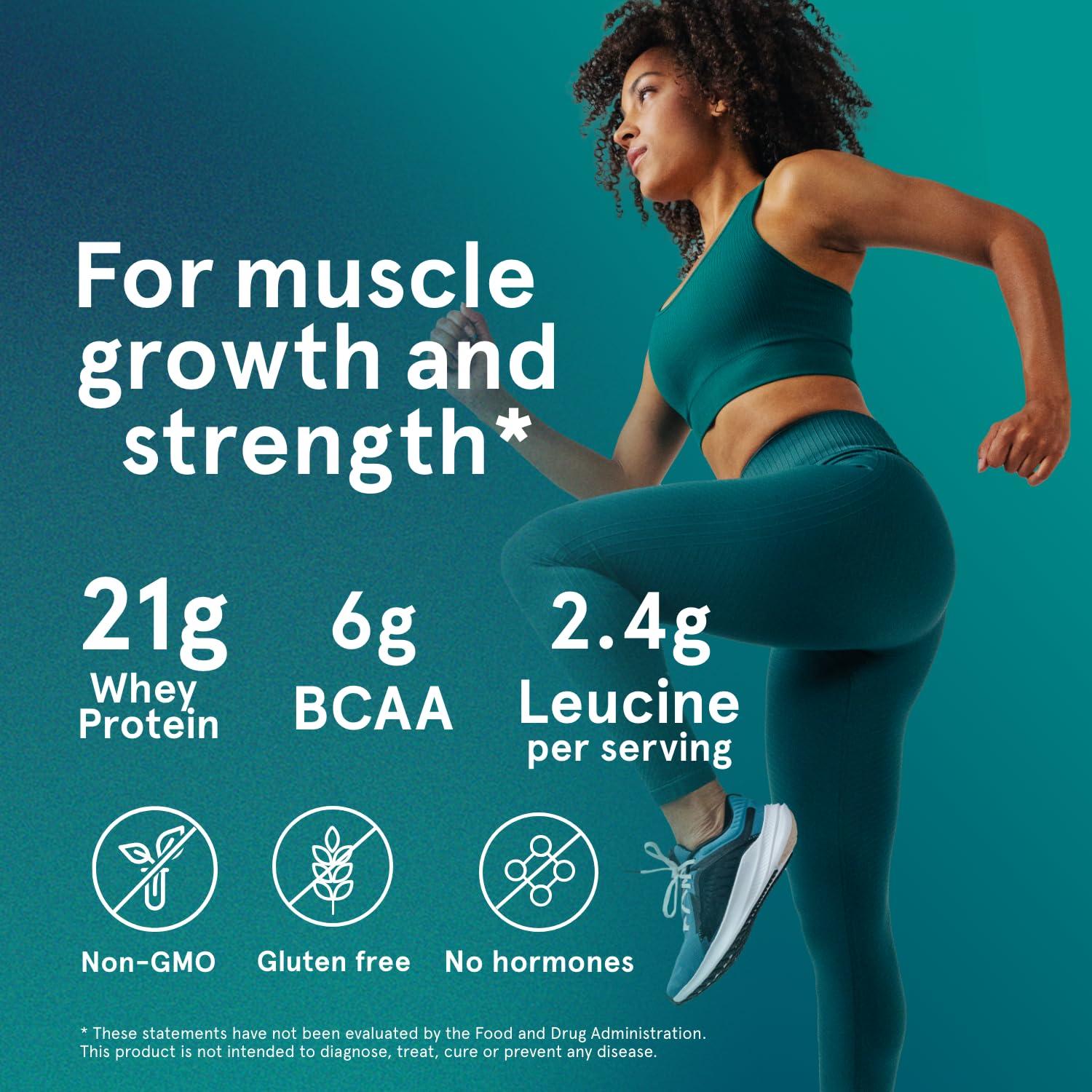 Puori Puori Whey Protein Powder - Bourbon Vanilla - PW1 Pasture Raised, Grass-Fed & Non-GMO - 100% Natural and Pure for Muscle Growth - 21g Protein 1.98lbs - Gluten-Free