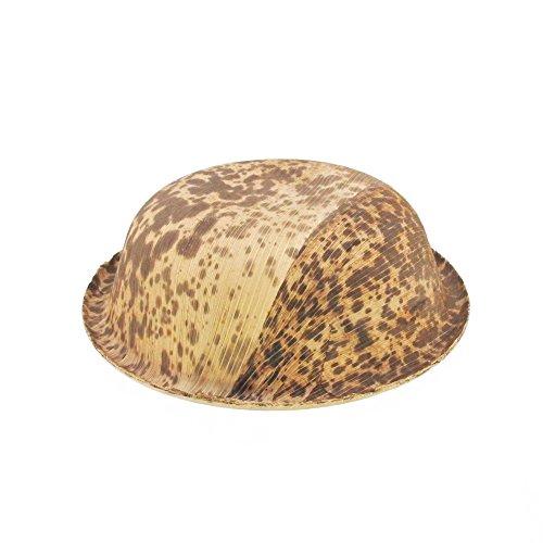 BambooMN BambooMN 5.1" Premium Bamboo Leaf Round Deep Dish Bowls, All Natural Disposable Compostable for Catering and Home Use, 100 Pieces