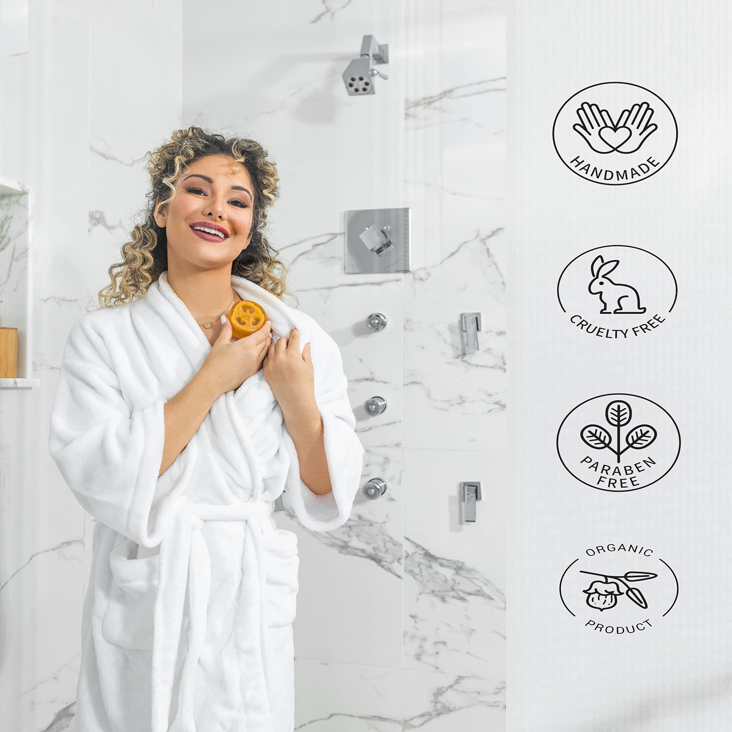 LOVERY Valentines Bath Gift Set, 20pc French Coconut Aromatherapy Spa Gift Basket for Women & Men, Self Care Package Spa Kit, Handmade Gift Box, Body Oils, Organic Lip Balm, Bath Bomb, Spa Gifts for Birthday