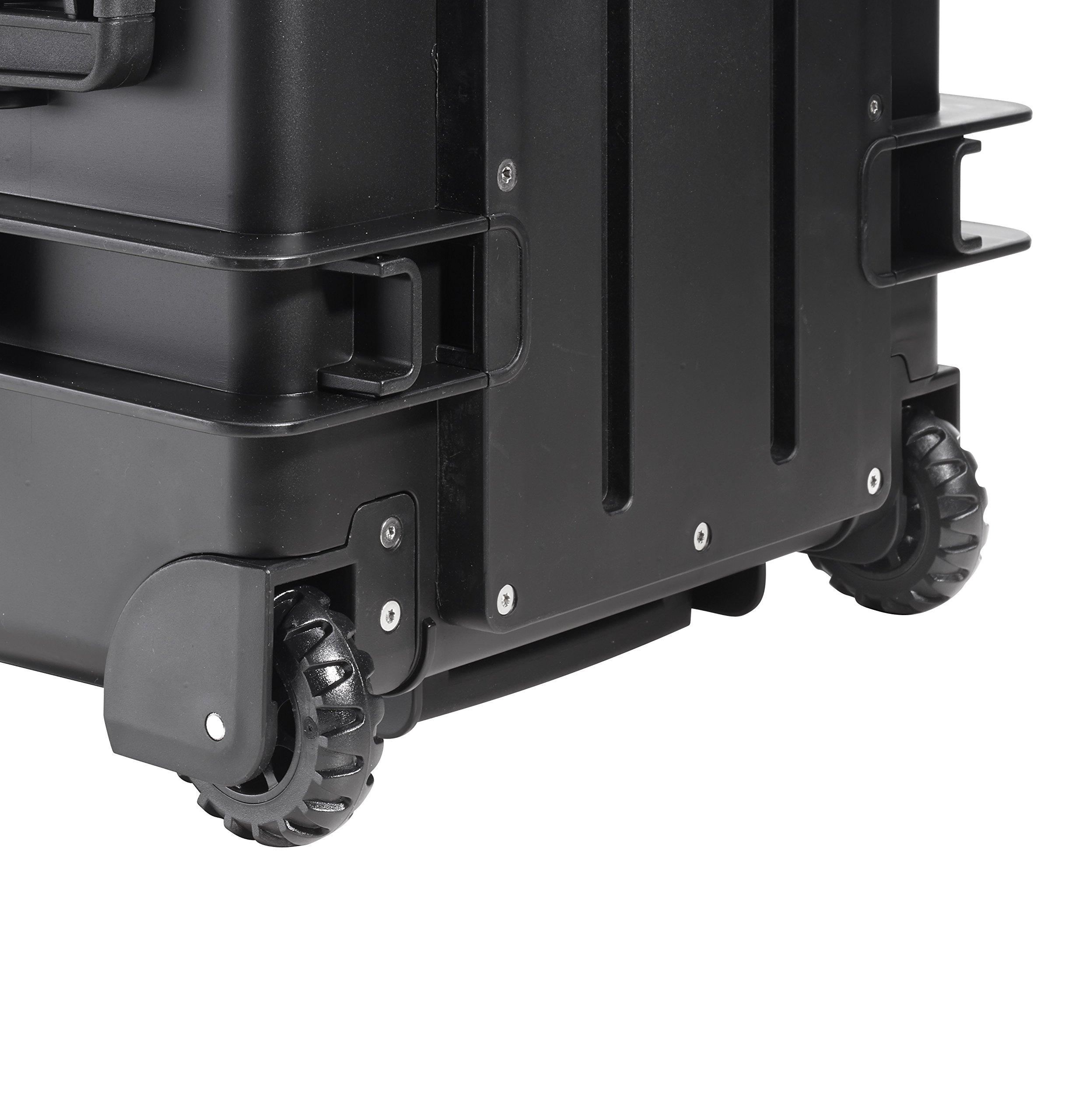 B&W International GmbH B&W Outdoor Case Hard Case Type 6600 Empty (Hard Case IP67, No Contents, Waterproof, Inner Dimensions 50 x 28.5 x 18.5 cm, Black)