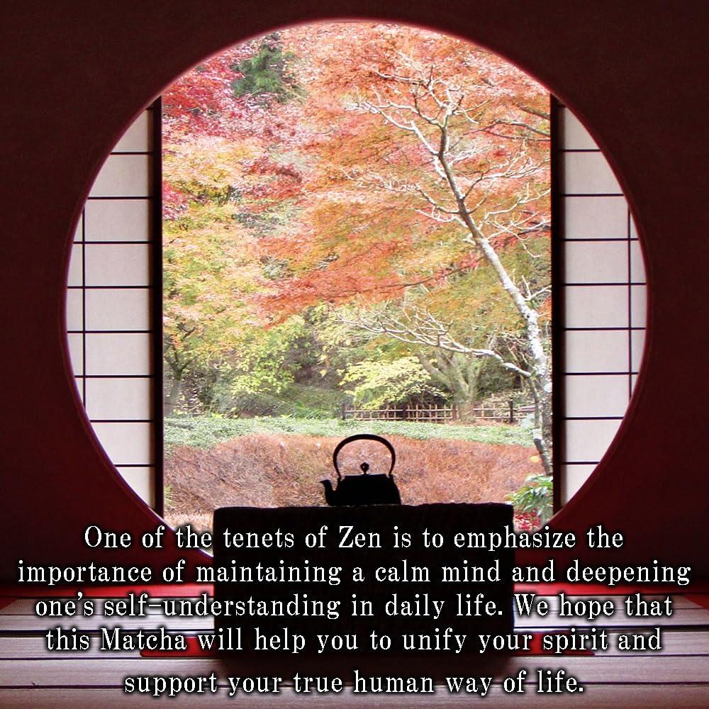 zencha zencha - Japan Kyoto Organic Green Tea Matcha Powder - brilliant dark green - 100% naturally ceremonial grade - zen tea - (1.76 Ounce)