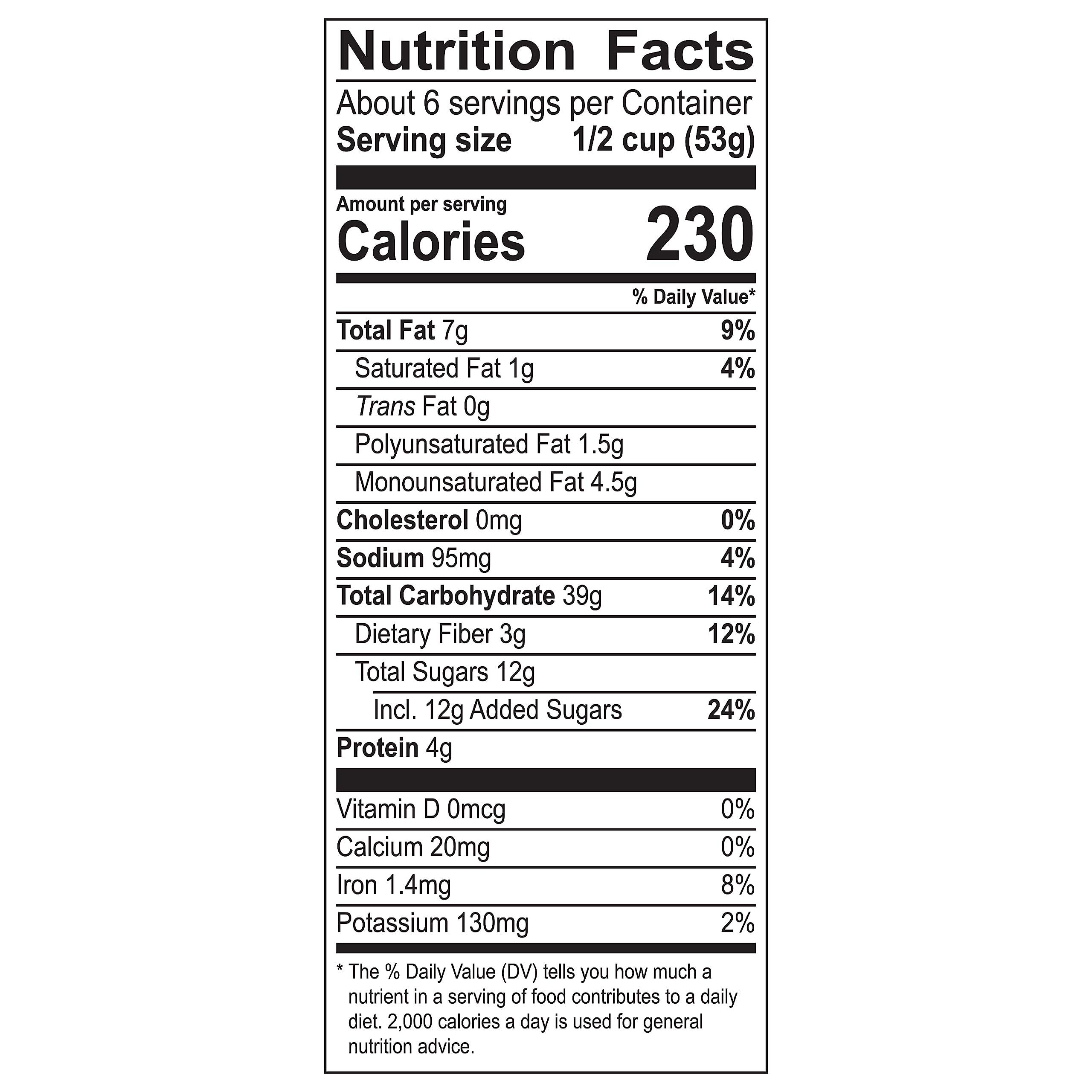 Honey Bunches of Oats Honey Bunches of Oats French Vanilla Granola Cereal and Snack, Good Source of Fiber, made with Whole Grain Breakfast Cereal, 11 Ounce Pouch