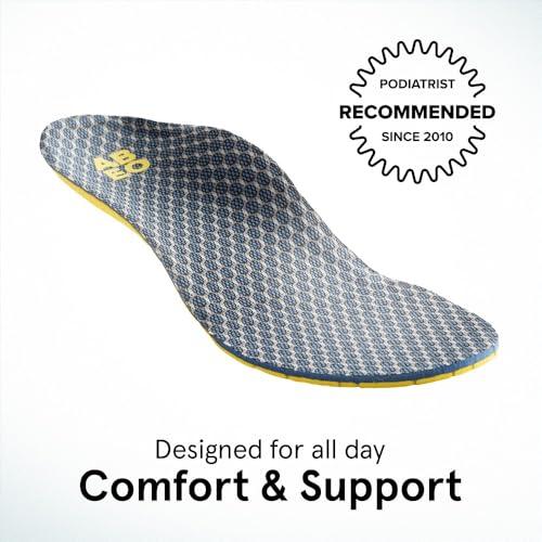 ABEO ABEO Max Neutral Insoles for Women | Plantar Fasciitis Insoles | Arch Support Inserts Women | Plantar Fasciitis Relief | Shoe Inserts for Women | Shoe Insoles Women Blue 12 Medium