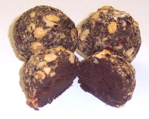 Scott's Cakes Scott's Cakes Hazelnut Dark and Pecan Dark Chocolate Truffles in a 8 oz. White Gourmet Box
