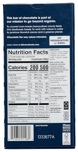 Alter Eco Alter Eco | Super Blackout Bar | 90% Pure Dark Cocoa, Fair Trade, Organic, Non-GMO, Gluten Free Dark Chocolate Bar, Single Bar (2.65 oz)