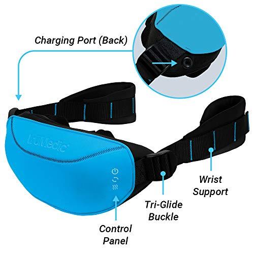 truMedic truMedic Shiatsu Neck, Back and Shoulder Massager with Heat, Deep Kneading 3D Massage for Muscle Pain Relief, MagicHands in Blue