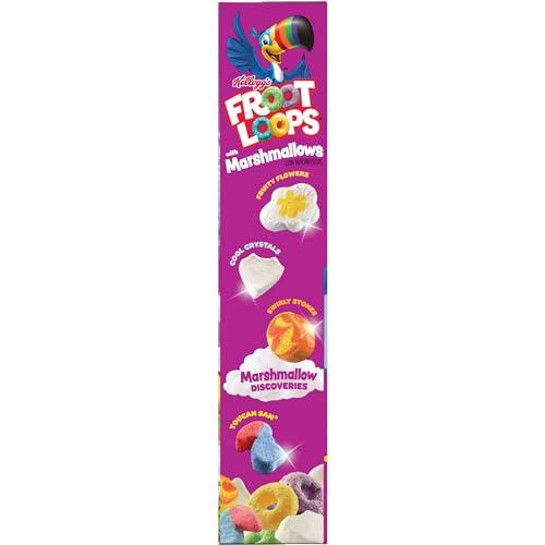 Froot Loops Kellogg’s Froot Loops Breakfast Cereal with Marshmallows, Fruit Flavored, Breakfast Snacks with Vitamin C, Original with Marshmallows, 10.5oz Box (1 Box)