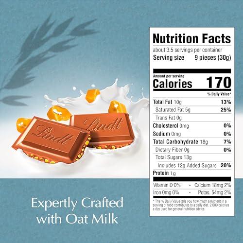 Lindt Lindt CLASSIC RECIPE Non-Dairy OatMilk Salted Caramel Chocolate Candy Bar, 10 Pack, 3.5 oz.