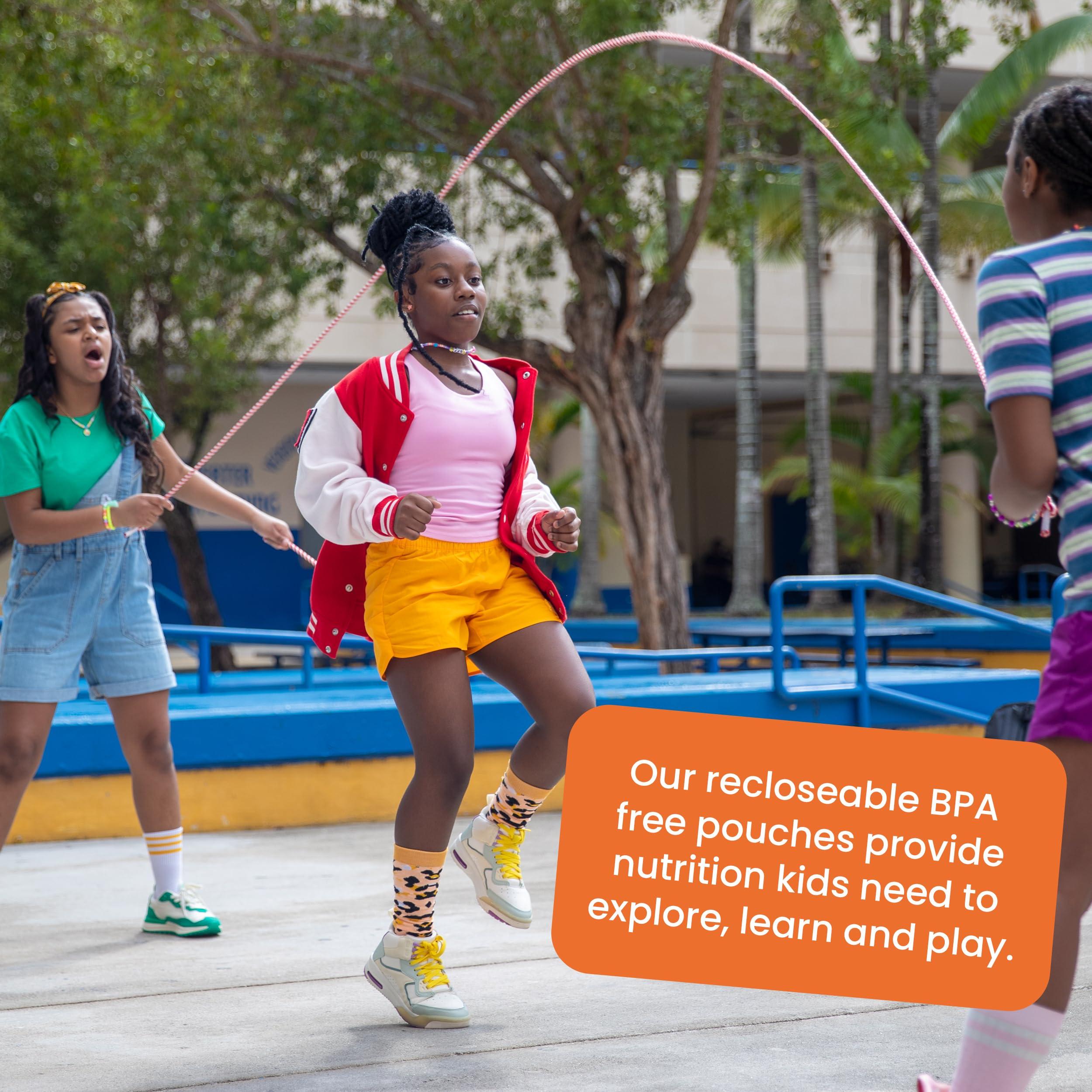 GoGo SqueeZ GoGo squeeZ Fruit & veggieZ Applesauce and Puree Variety Pack, Jurassic Pear, Roarrrr Berry & Prehistoric Peach, 3.2 oz (Pack of 20), Unsweetened Snacks for Kids, BPA Free Pouches