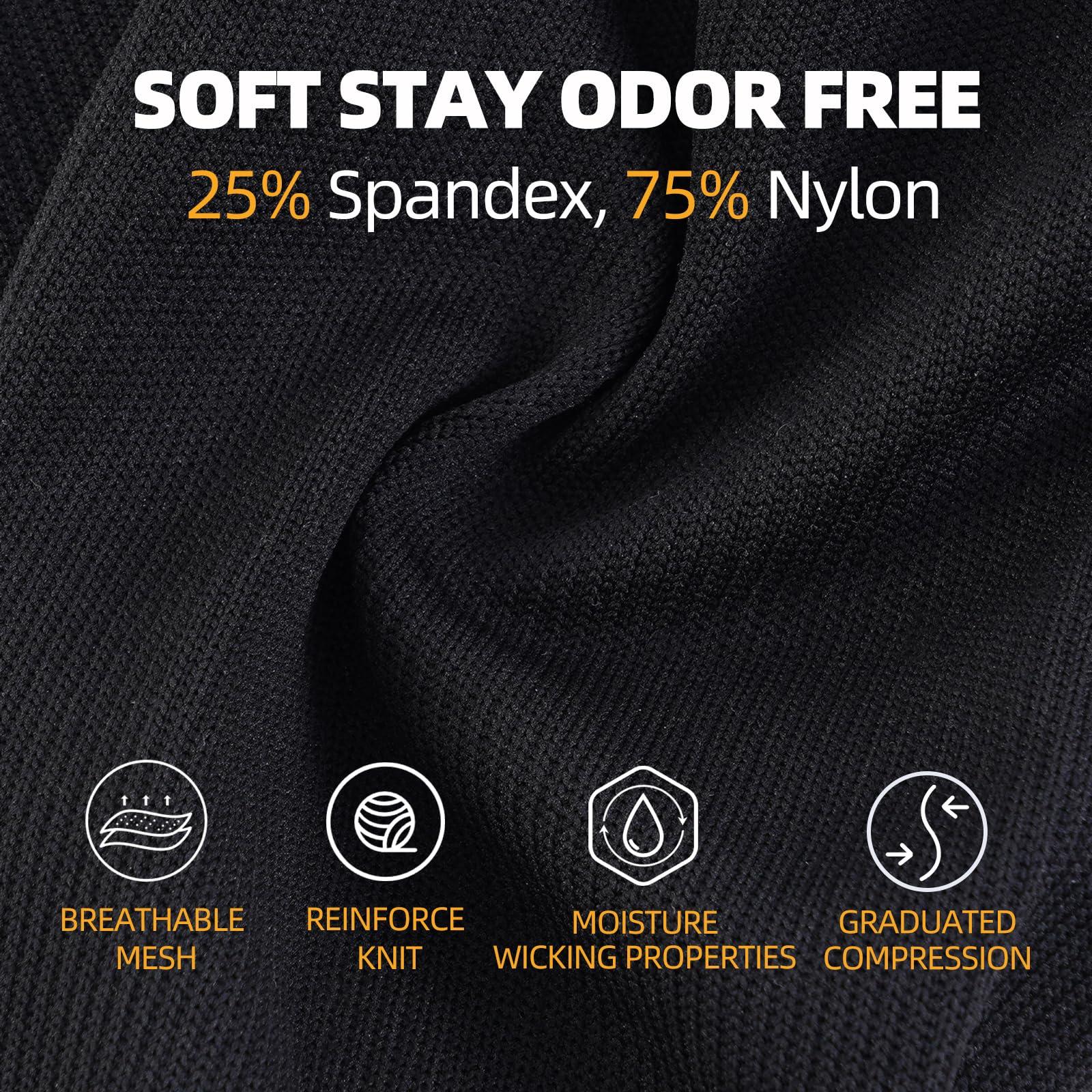 Wegitcs Wegitcs 2 Pairs Zipper Compression Socks for Women & Men, 15-20 mmHg Closed Toe Compression Stocking with Zipper, Suit for Nurses, Running, Athletic(Multi,L/XL)