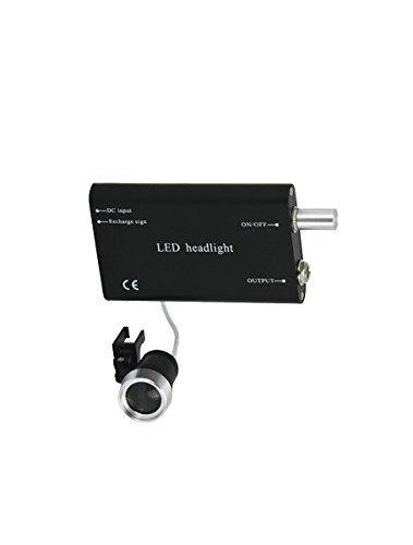 Super Dental Portable Head Light Lamp for Surgical Medical Binocular Loupe+Clip (Black)