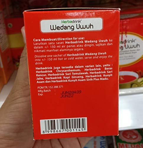 Herbadrink Herbadrink Wedang Uwuh Powder 5-ct, 90 Gram (2 Packs)