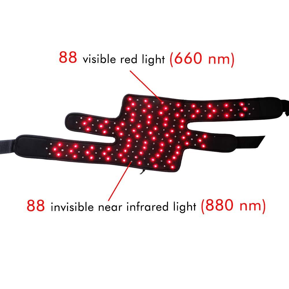 DGYAO DGYAO Red Light & Infrared Light Therapy Belt for Knee Elbow Joint Pain Relief Flexible Wearable Wrap Deep Therapy Pad with Auto Off Timer