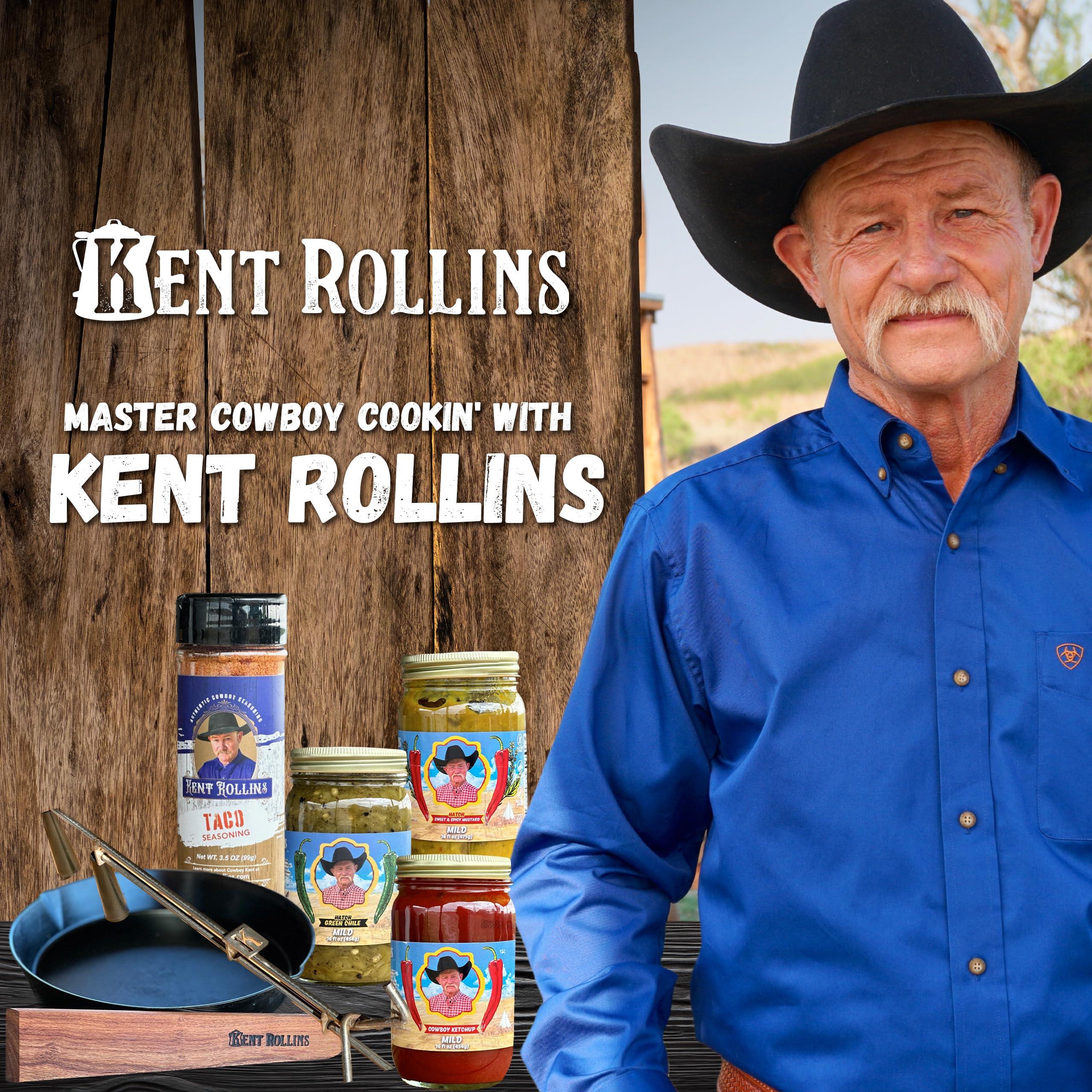 Kent Rollins Kent Rollins Hatch Green Chile - Hatch Green Chili Sauce Made with Roasted Green Chiles, Lime Juice, Salt, & Garlic - Ideal for Beef Goulash, Chicken Enchiladas, Pork Stew, & Other Dishes - 16 fl oz