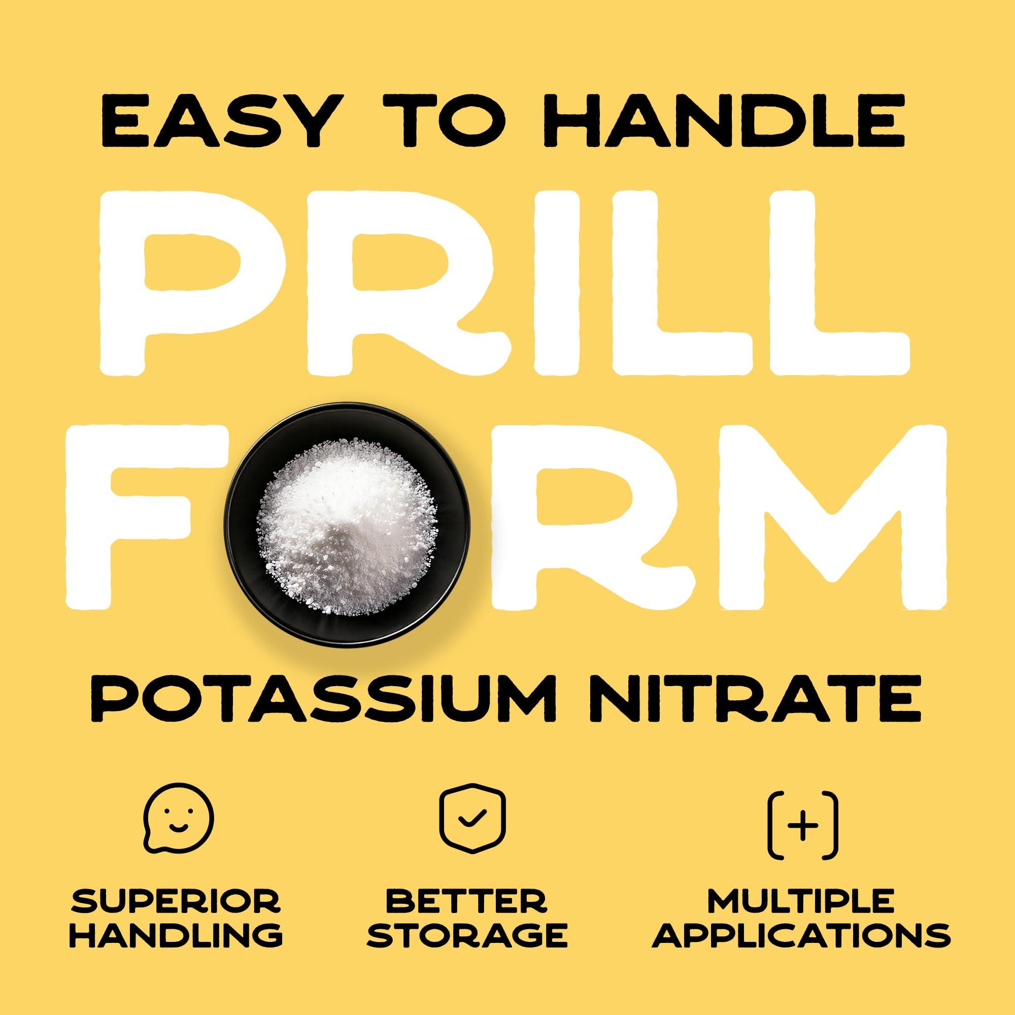 Ecoxall Ecoxall Prilled Potassium Nitrate Powder - 5 Pound - 99% Highly Refined - Multipurpose Uses - Use for Lawn Care, Tree Stump Removal and More - Tree Stump Remover - Industrial Grade Strength