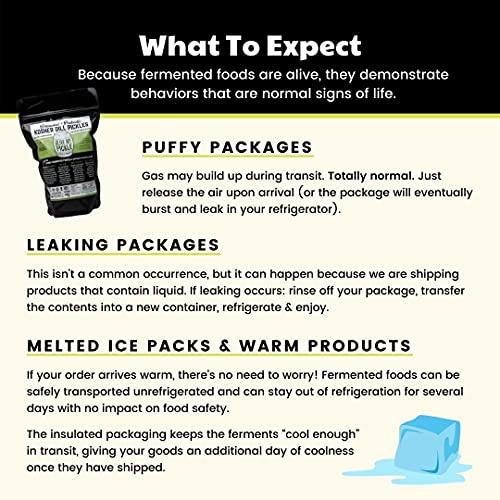 Olive My Pickle Real Fermented & Probiotic Sauerkraut for Gut Health - BIG FERMENT BUNDLE (6 PACK) by Olive My Pickle