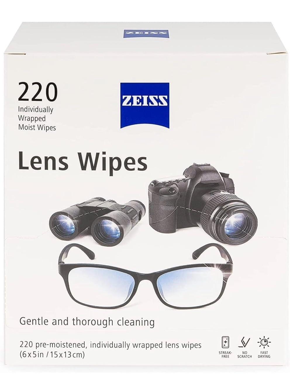 Zeiss Zeiss Pre-Moistened Lens Cleaning Wipes, 250 Count