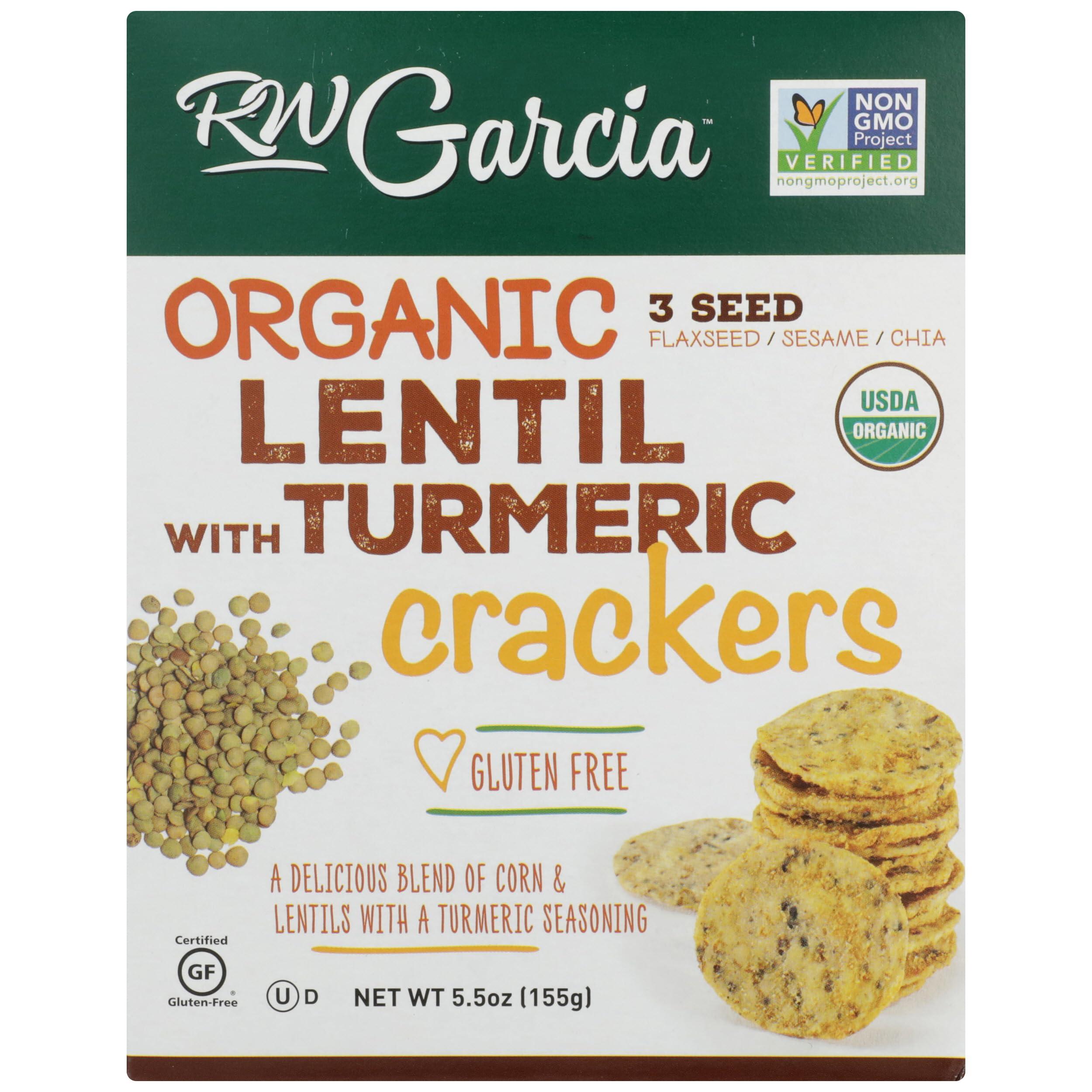 RW Garcia RW GARCIA Organic Lentil Turmeric Crackers, 5.5 OZ