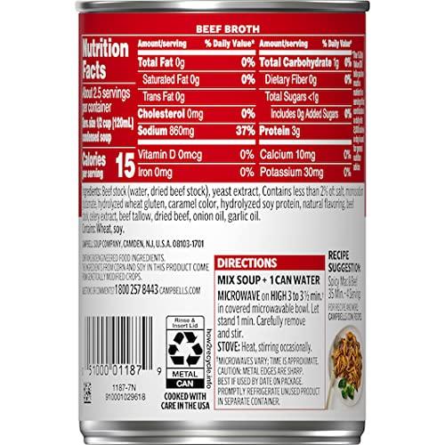 Campbell\'s Campbells Condensed Beef Broth - 10.5 oz. can, 12 per case