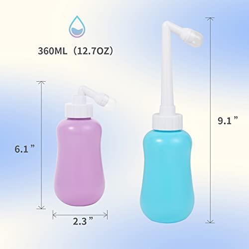 FOOFOO 2 Pack Peri Bottle for Postpartum Care, Perineal Recovery and Cleansing After Birth, Personal Hygiene Bidet, 12.7OZ