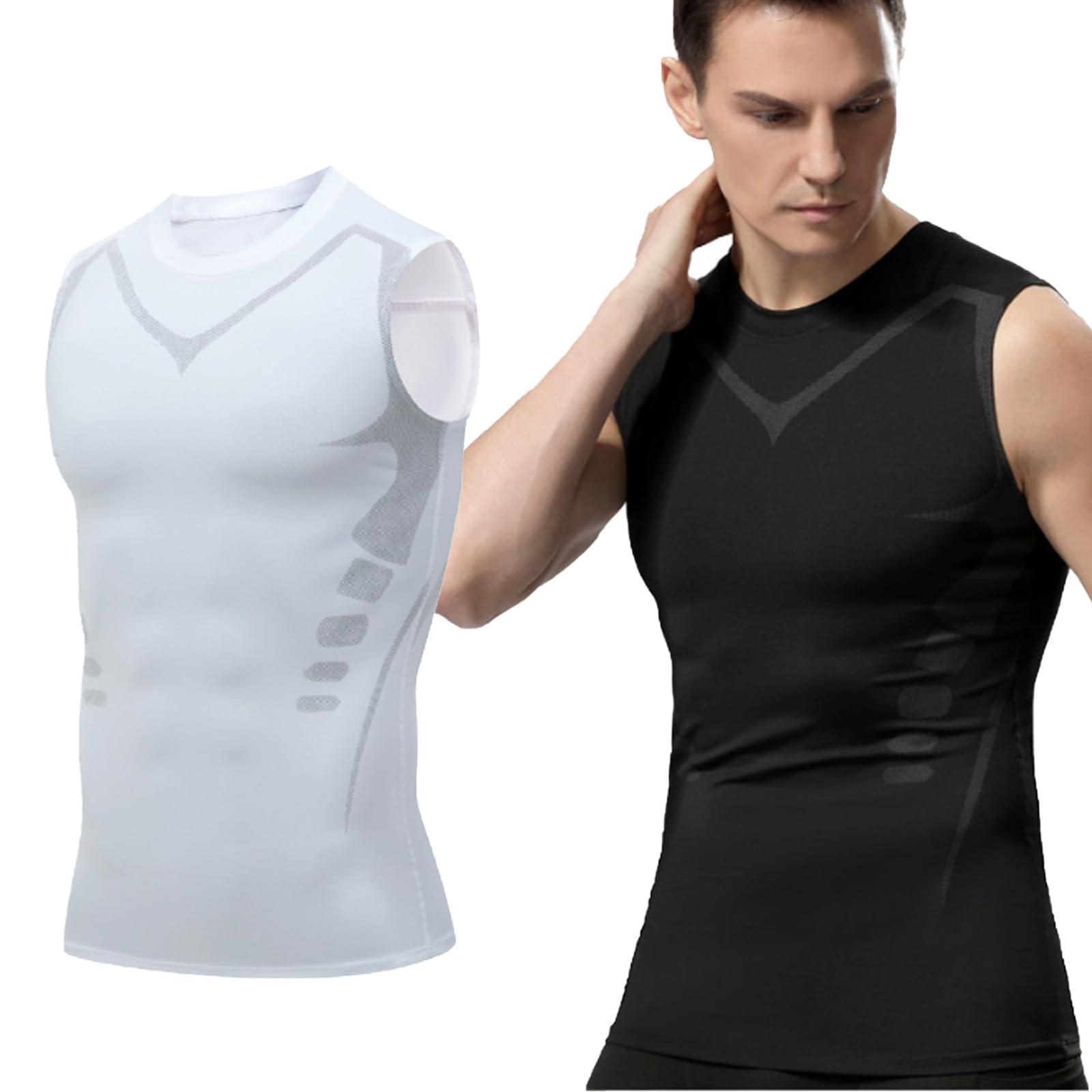 Beercaar Energxcel Ionic Shaping Vest, Buhooh 2023 New Version Ionic Shaping Vest, Comfortable and Breathable (White, L)