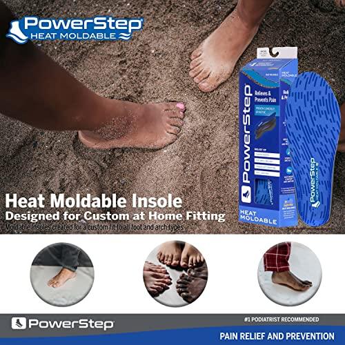 Powerstep Powerstep Men's Archmolds Maximum Orthotic Insoles, Blue, Men's 14-14.5