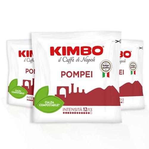 KIMBO Kimbo Pompei ESE Compostable Coffee Pods - Intense Flavor - Blended and Roasted in Italy - Dark Roast - 100 count