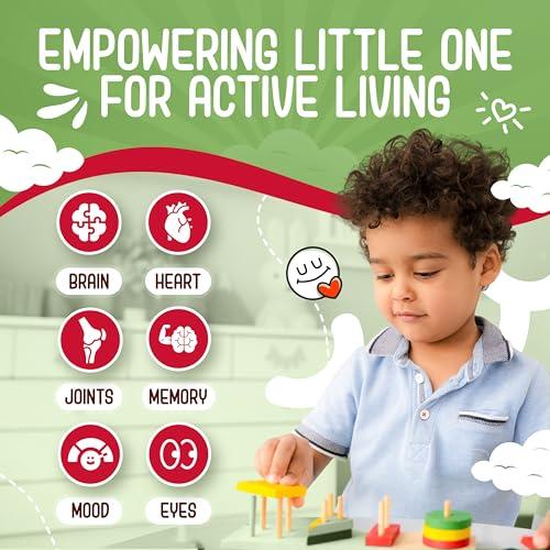 Maxi Health Maxi Omega-3 for Kids - Omega 3 Fish Oil Liquid for Kids with DHA and EPA Fatty Acids - Kosher Made in USA Kids Fish Oil Supplement, 8 fl. oz. (Pack of 1)