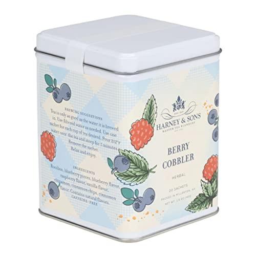 Harney & Sons Harney & Sons Berry Cobbler Tea, Tin of 20 sachets, Rooibos with Fruit Flavors