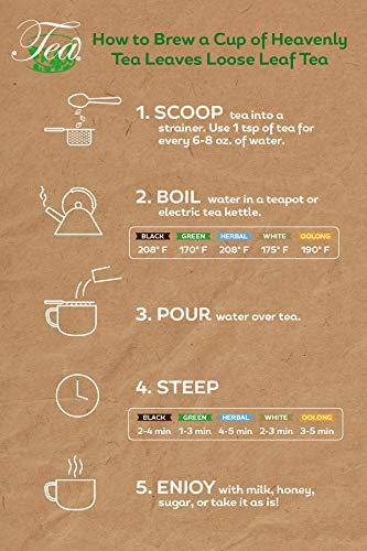 Heavenly Tea Leaves Heavenly Tea Leaves Organic Earl Grey, Bulk Loose Leaf Black Tea, 1 Lb. (Approx. 200 Cups) - Strong, Full Bodied, Brisk, Great For Hot Or Iced Tea, Immune & Heart Support, Antioxidants