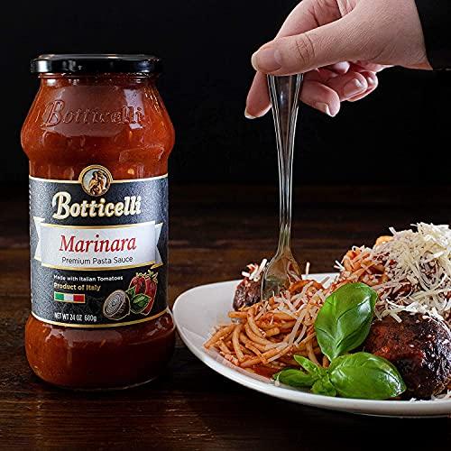 Botticelli Marinara Premium Italian Pasta Sauce by Botticelli, 24oz Jars (Pack of 4) - Product of Italy - Whole30 Approved - Gluten-Free - No Added Sugar, Artificial Colors, Flavors, or Preservatives