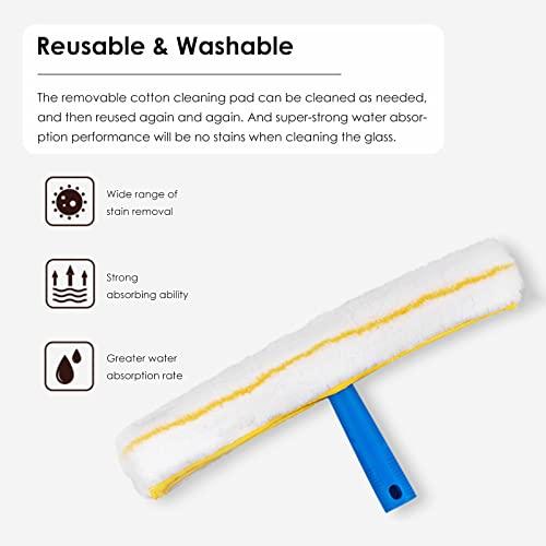 YXXSDP Window Washing Kit with Extension Pole, Window Cleaning Tool & Window Washer Squeegee, for Commercial Hotels Household (Size : Length 11.5m/453inch/37.7ft)