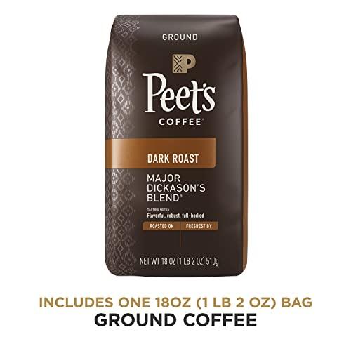 Peet's Coffee Peet's Coffee, Dark Roast Ground Coffee - Major Dickason's Blend 18 Ounce Bag