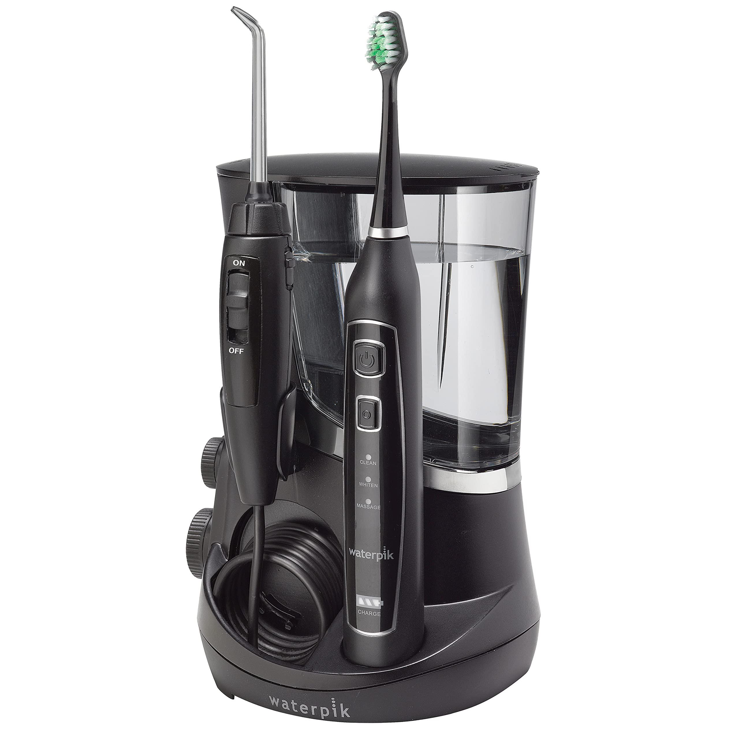 Waterpik Waterpik Complete Care 5.0 Water Flosser + Sonic Electric Toothbrush, Black WP-862