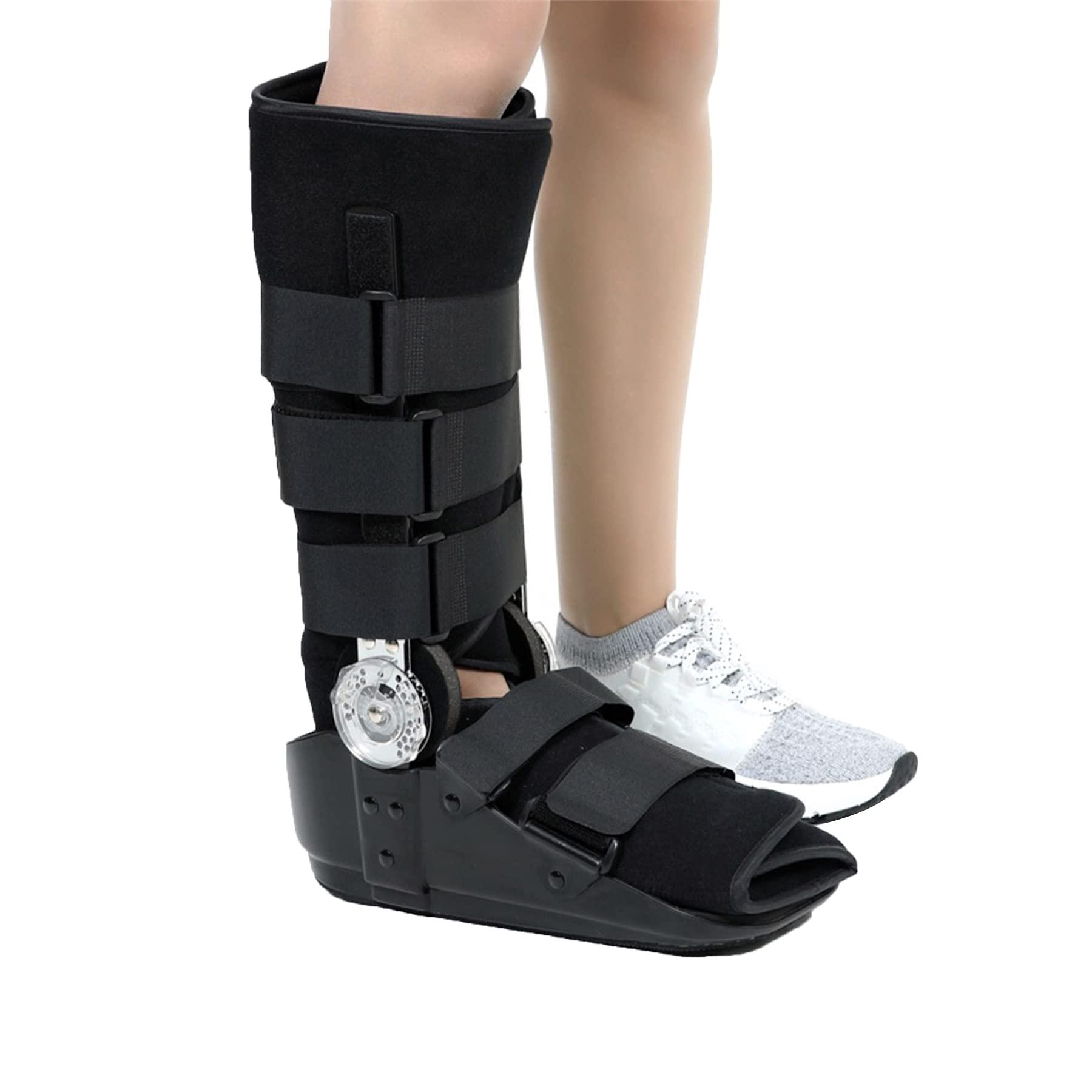 WILLQ Orthopedic Walker Boot for Ankle and Foot Injuries Fracture Sprained Ankle Recovery Protection and Healing After Foot Nkle Injuries Complete Recovery Tall Pneumatic Walking Boot,Extralarge