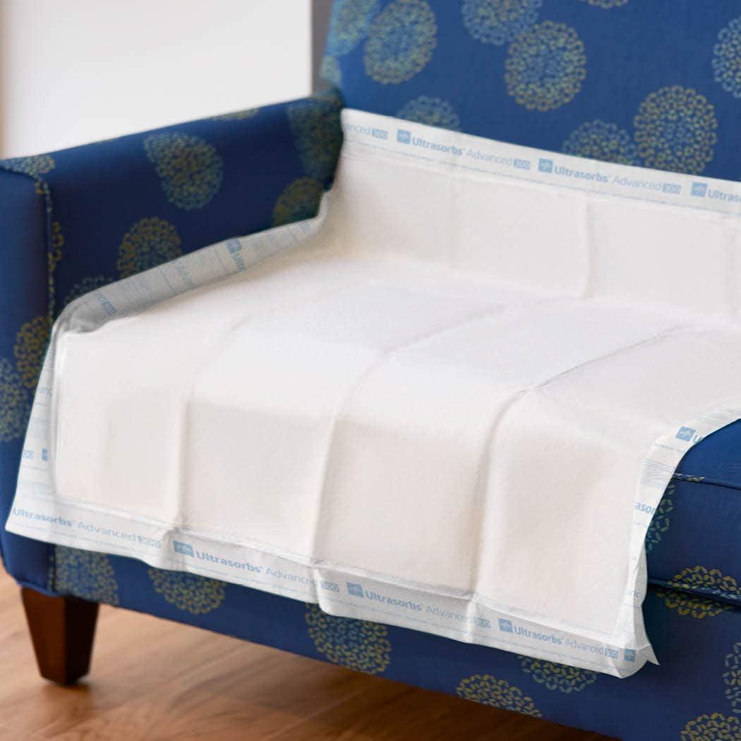 Medline Medline Ultrasorbs Drypads with SlipResist Technology, 30\" x 36\", 5 Count, Super Absorbent Disposable Bed Pads, Incontinence Bed Pads, Adult Bed Pads, 10x More Absorbent, Chucks For Adults, Elderly