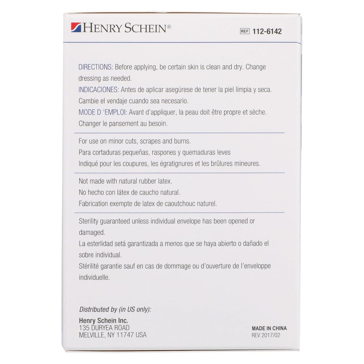 Henry Schein Henry Schein Adhesive Sheer Bandage Strips, 1\" x 3\", Sterile, Box of 100