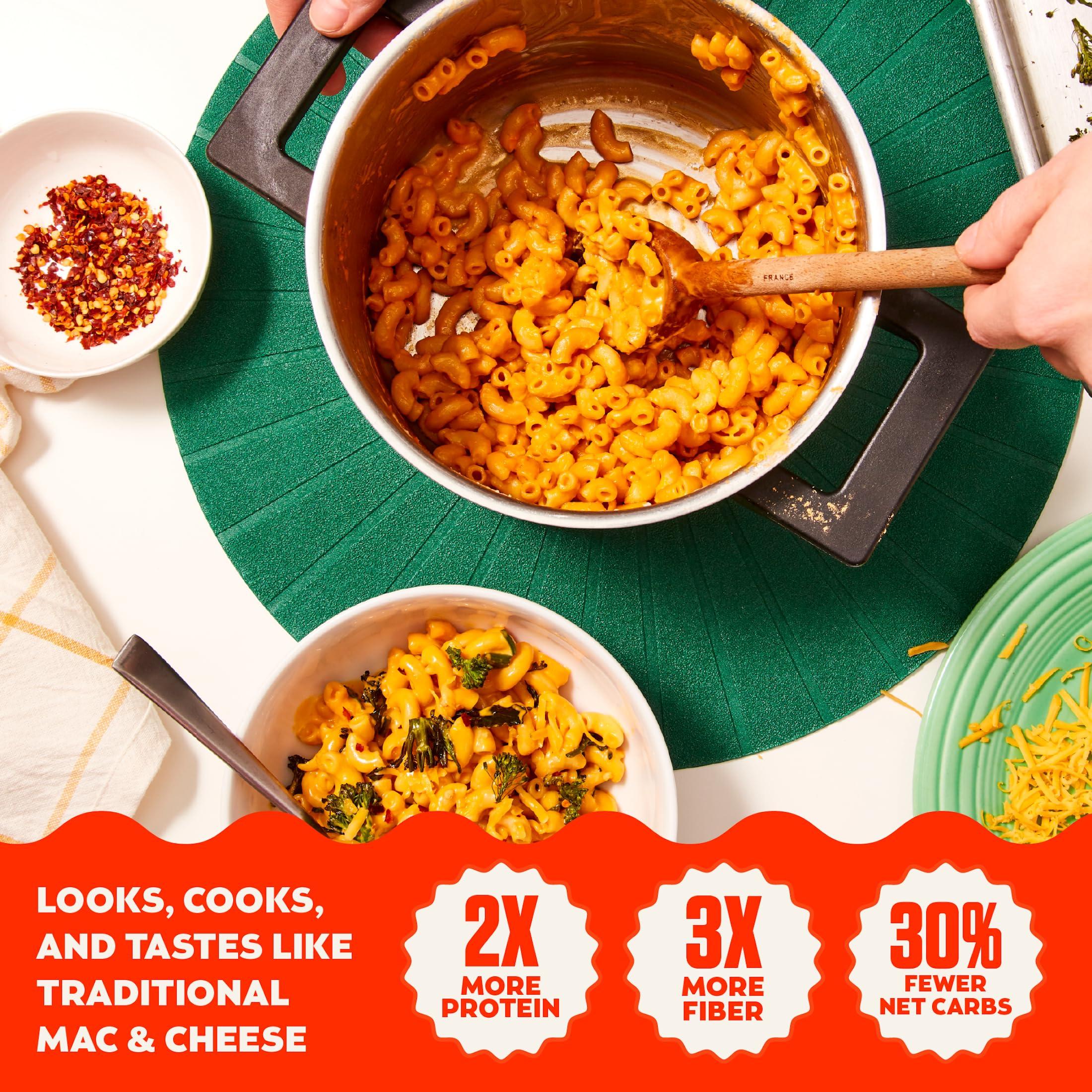 Banza Banza Elbows & White Cheddar Mac and Cheese - High Protein, Gluten Free, and Lower Carb Protein Mac and Cheese - 5.5oz