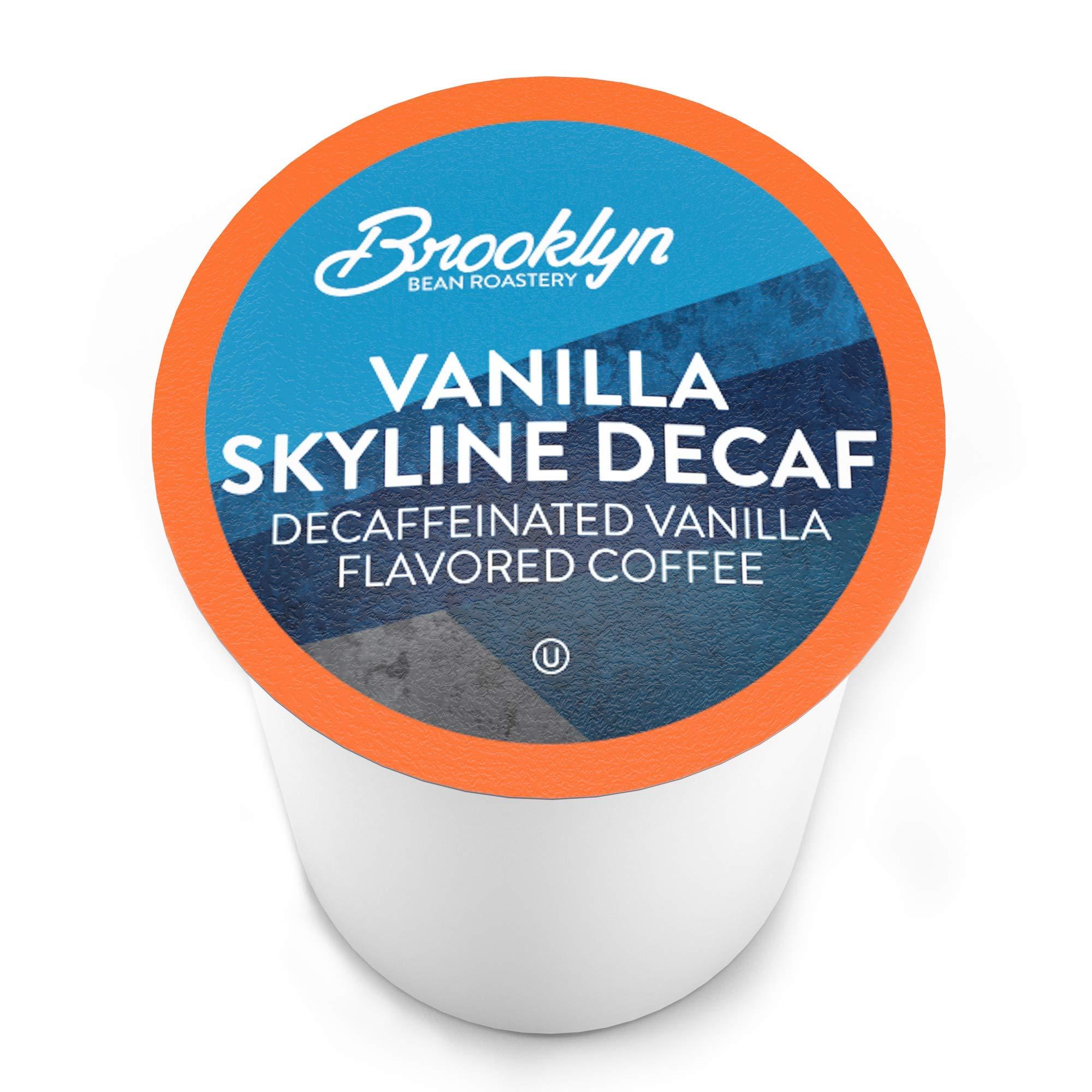 Brooklyn Beans Brooklyn Beans Coffee Pods Compatible with 2.0 K-Cup Brewers, Vanilla Skyline Decaf, 40 Count (BB VSD40)