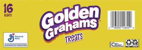 Golden Grahams Golden Grahams Breakfast Cereal Treat Bars, S\'mores, Snack Bars, 16 ct