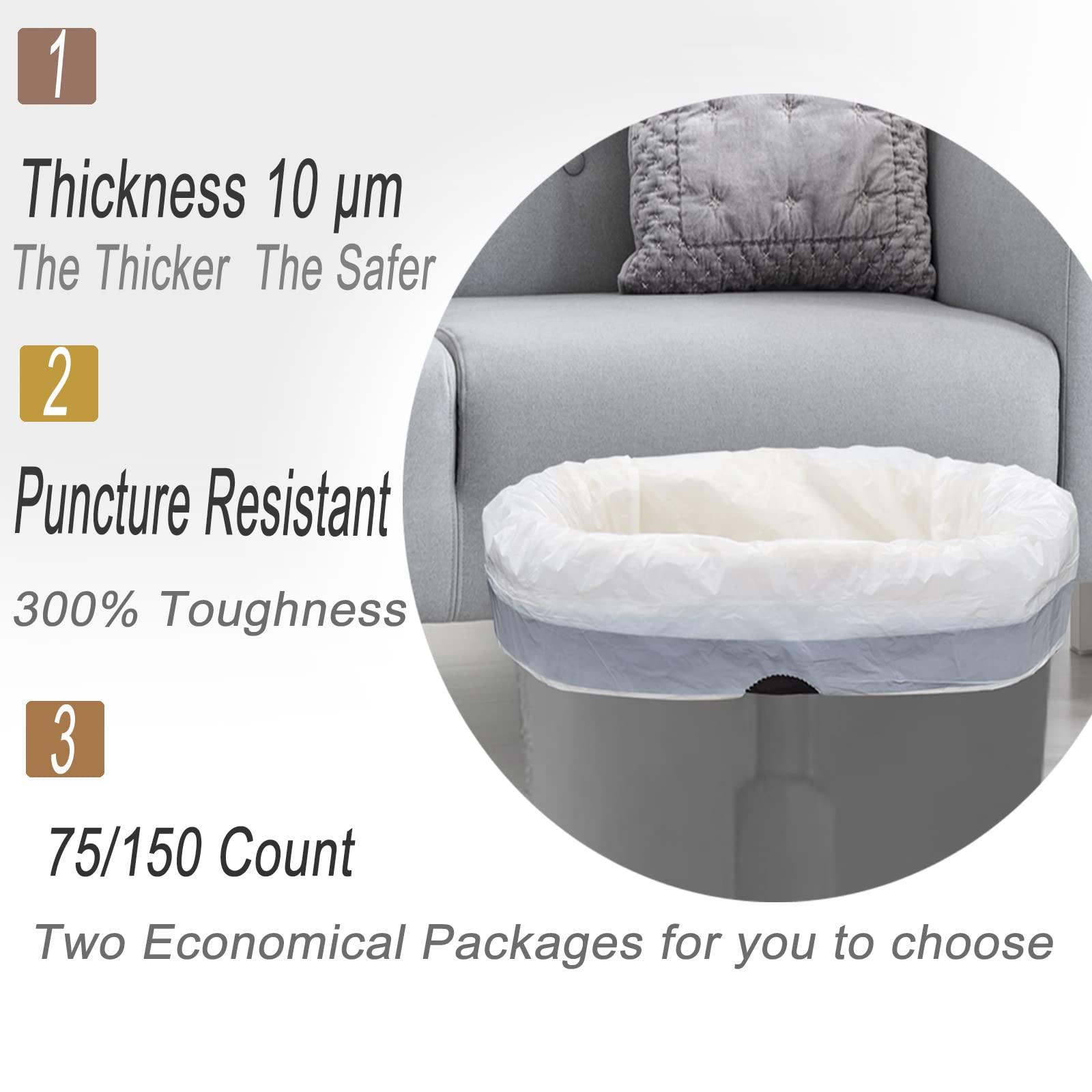 Aocoer 8 Gallon Drawstring Trash Bag, Small Garbage Bags, 90 Count