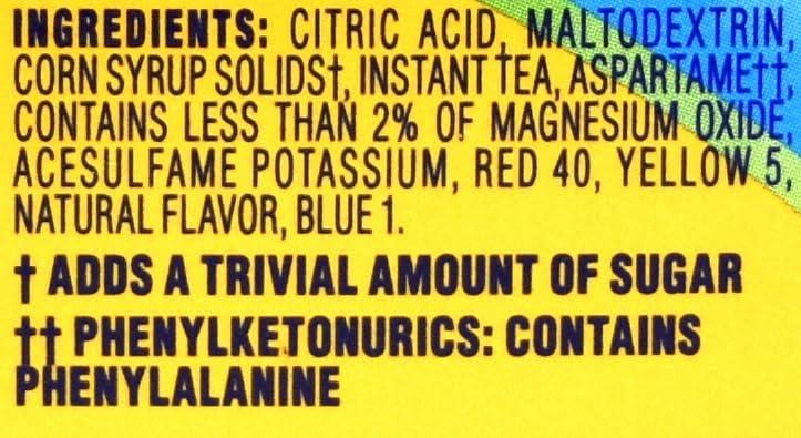 Crystal Light Crystal Light Lemon Iced Tea Drink Mix, 12-Quart Canister (Pack of 8)