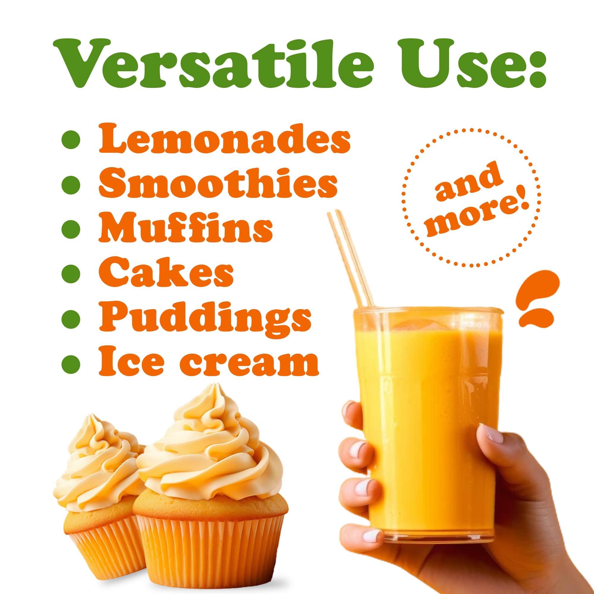 Food to Live Food to Live Orange Powder, 18 Pounds - Made from Raw Dried Citrus Fruit, Unsulfured, Vegan, Bulk, Great for Baking, Juices, Yogurts & Instant Breakfast Drinks, Contains Maltodextrin, No Sulphites